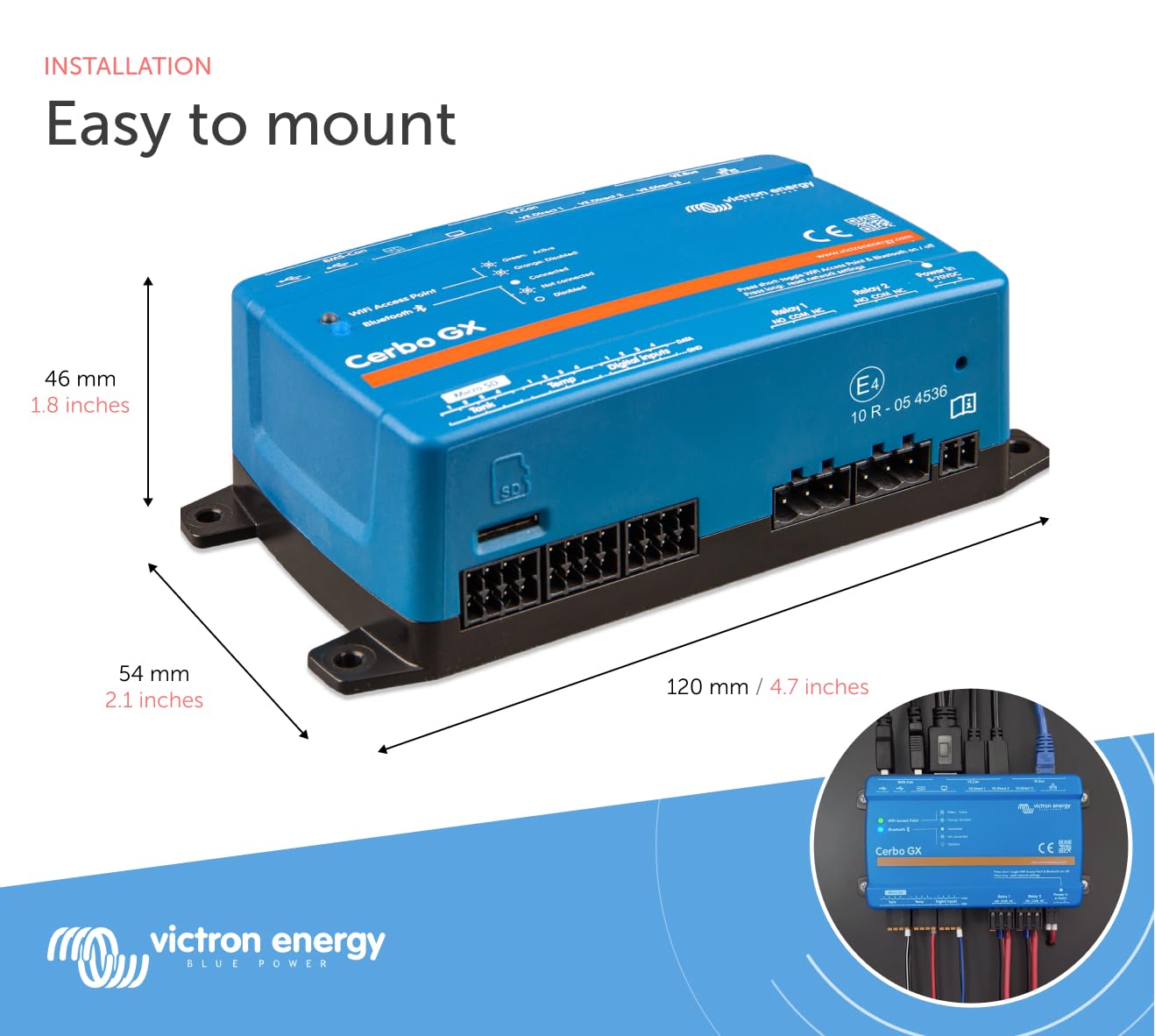 Victron Energy Cerbo GX, System Monitoring and System Control