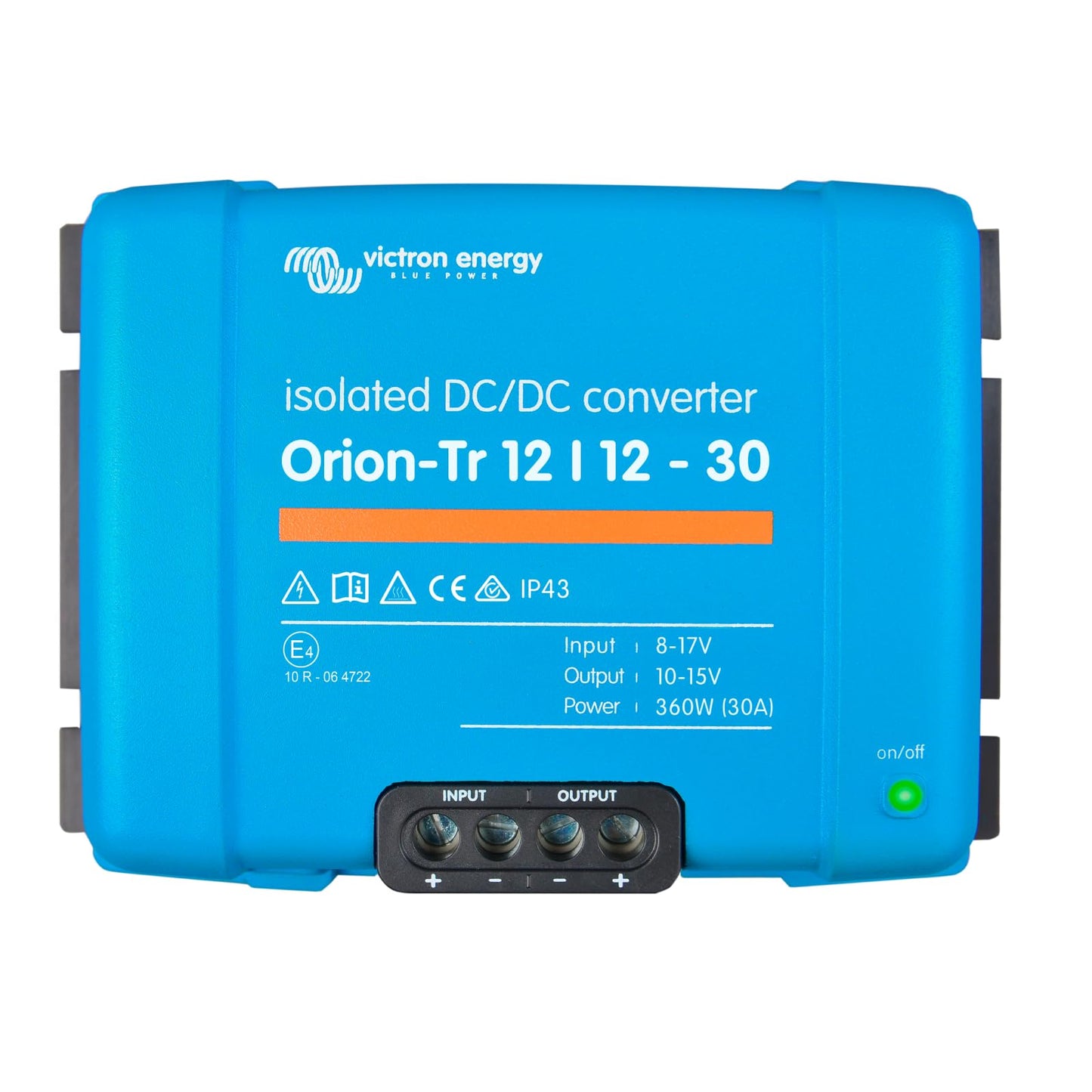 Victron Energy Orion-Tr IP43 12/12-Volt 30 amp 360-Watt DC-DC Converter, Isolated