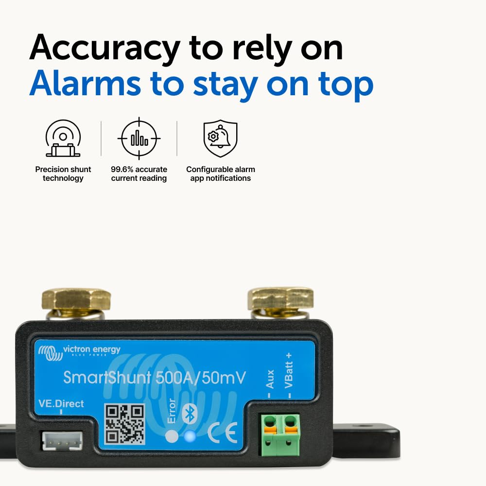 Victron Energy SmartShunt 500 amp Battery Monitor (Bluetooth)