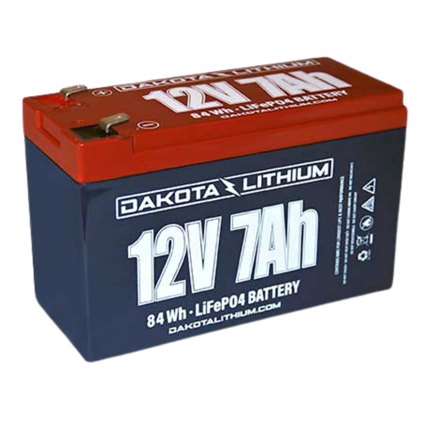 Dakota Lithium – 12V 7Ah LiFePO4 Deep Cycle Battery – 11 Year USA Warranty – Built in BMS – For Ice Fishing, Fish Finders, Outdoor, and More