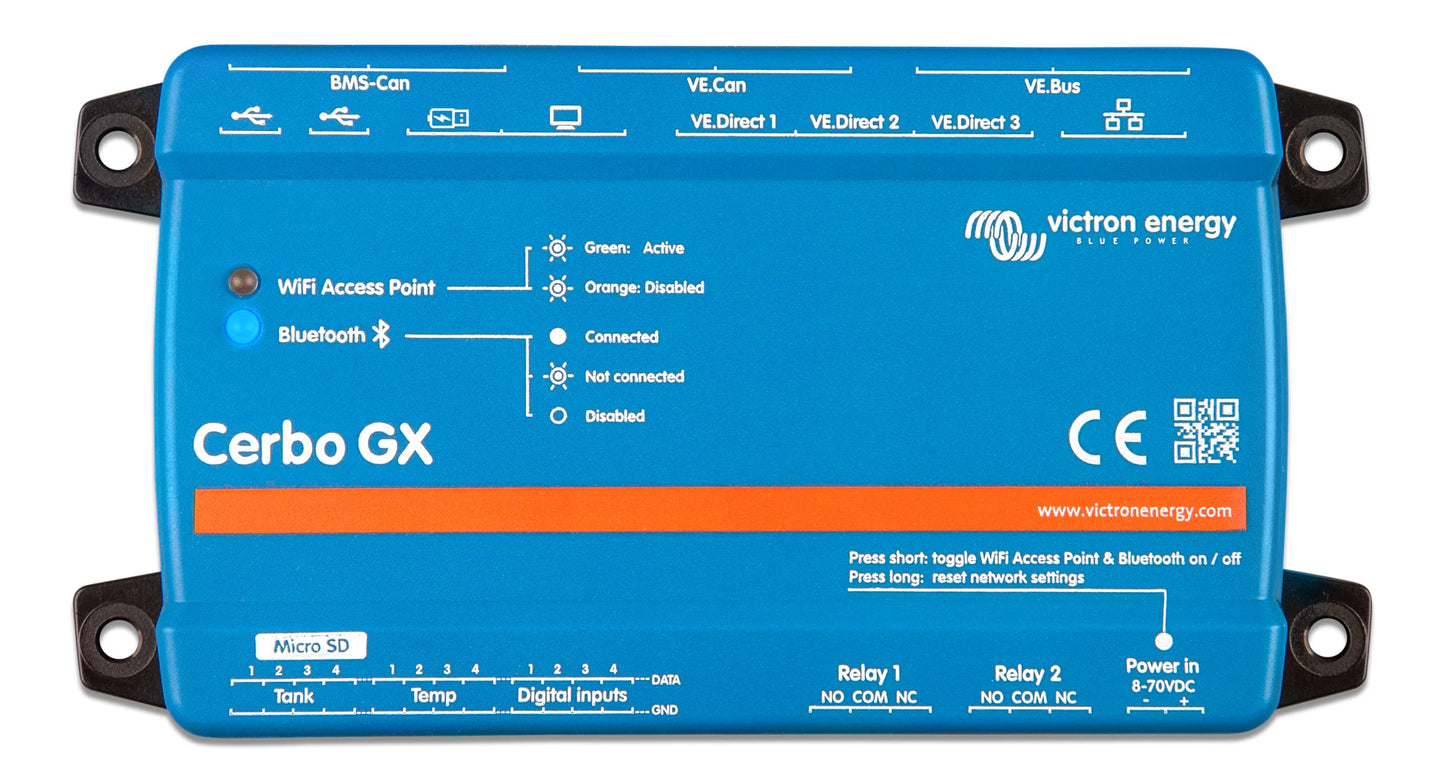 Victron Energy Cerbo GX, System Monitoring and System Control