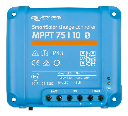 Victron Energy SmartSolar MPPT 75V 10 amp 12/24-Volt Solar Charge Controller (Bluetooth)