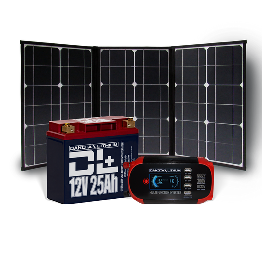 Dakota Lithium 12v 25Ah Off-Grid Power System