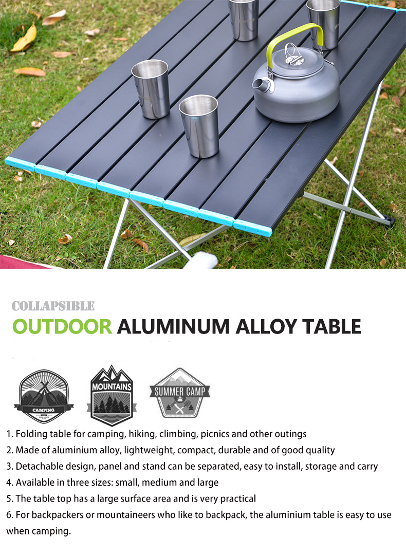 Table pliante en aluminium - Ultralégère 3,75 lbs