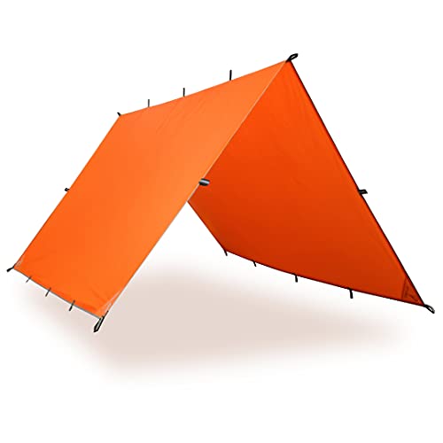 AQUAQUEST 15x15 Survivor High Visibility Tarp - Portable Safety Shelter or Emergency Rain Fly