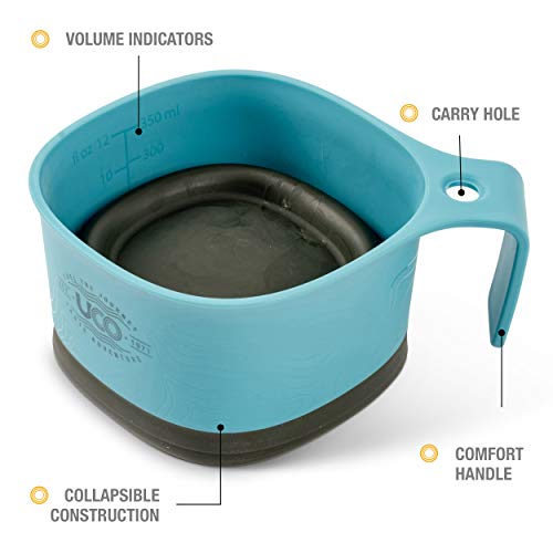 Tasse pliable UCO pour le camping, la randonnée et la randonnée, 12 onces (paquet de 2)