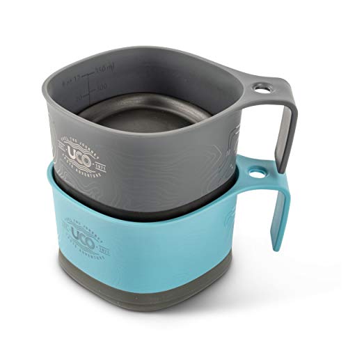 Tasse pliable UCO pour le camping, la randonnée et la randonnée, 12 onces (paquet de 2)