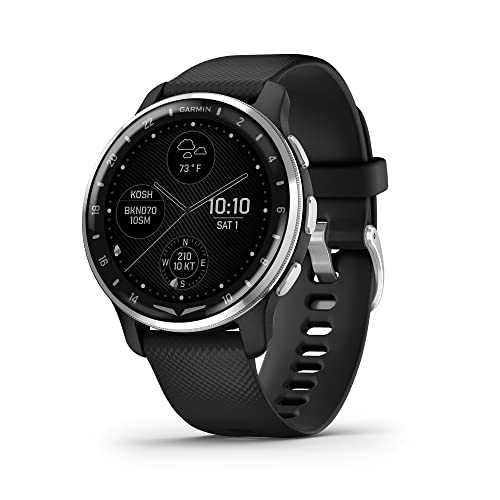 Garmin D2™ Air X10, montre intelligente d'aviateur à écran tactile avec GPS, météo aéronautique, appels et SMS, fonctionnalités de santé et de bien-être et plus encore, noir