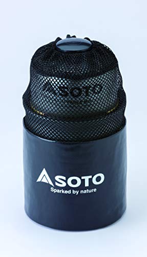 SOTO Thermostack Original Combo - Tasse Thermostack en acier inoxydable de 12 oz + tasse en titane de 14 oz + pot de 750 ml + couvercle de grande taille + confortable (isolation + étui de transport)