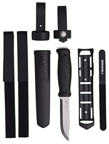 Morakniv Garberg Couteau à lame fixe Full Tang avec lame en acier inoxydable Sandvik et système de montage Molle Multi, 4,3 pouces