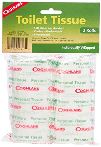 Papier hygiénique pliable Coghlan's Camp, 2 rouleaux