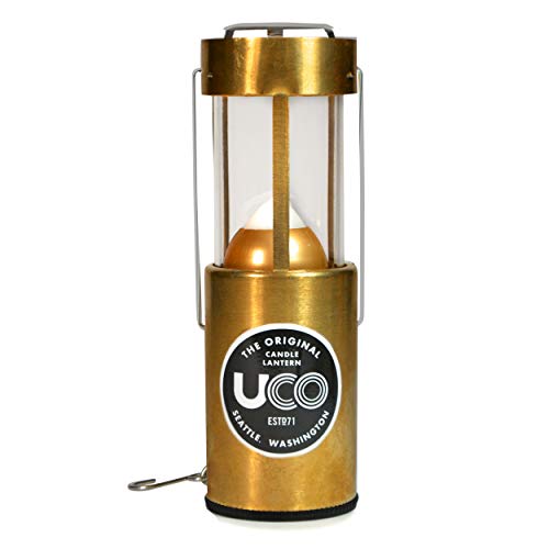 UCO Lanterne à bougie originale, non anodisée, laiton