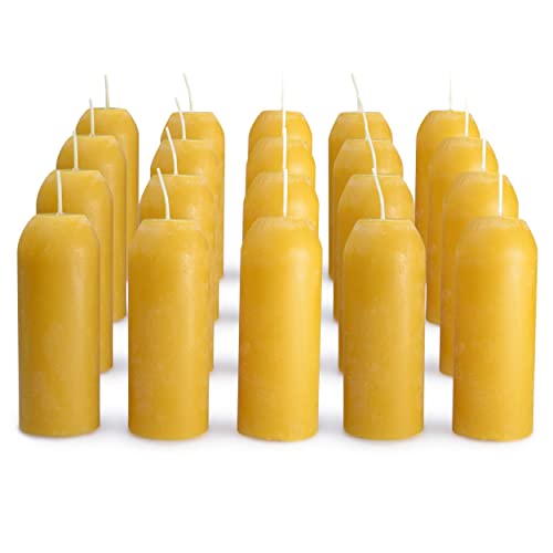 Bougies en cire d'abeille naturelle UCO de 12 heures pour lanternes (paquet de 20)