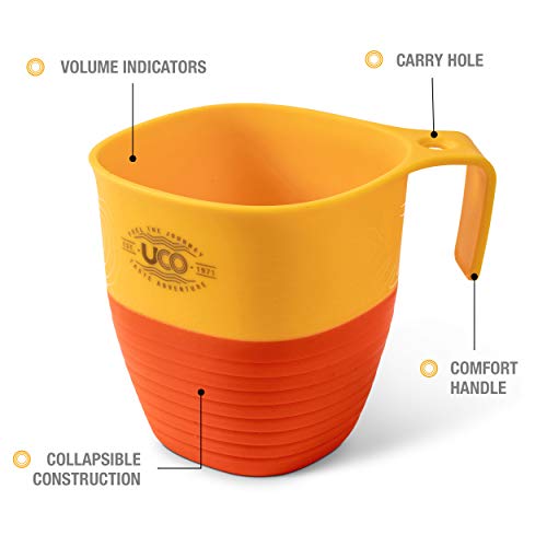 Tasse de camp pliable UCO pour le camping, la randonnée et la randonnée, 12 onces