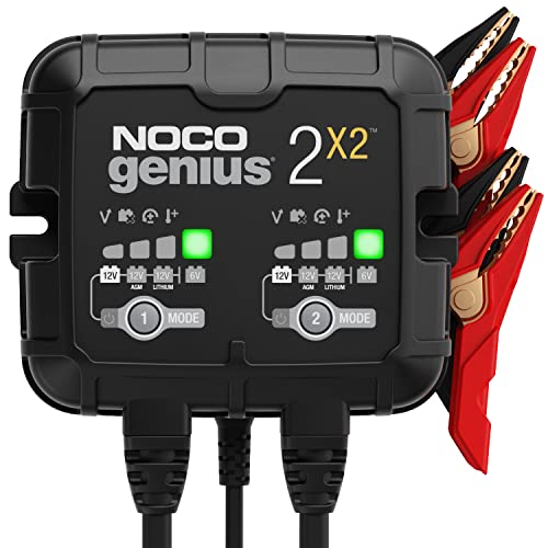 NOCO GENIUS2X2, 2-Bank, 4A (2A/Bank) Car Battery Charger