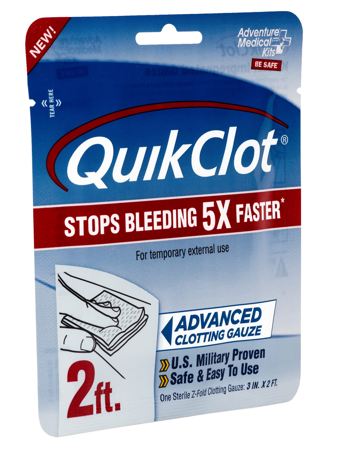 QuikClot Advanced Clotting Gauze - 3 x 24 in