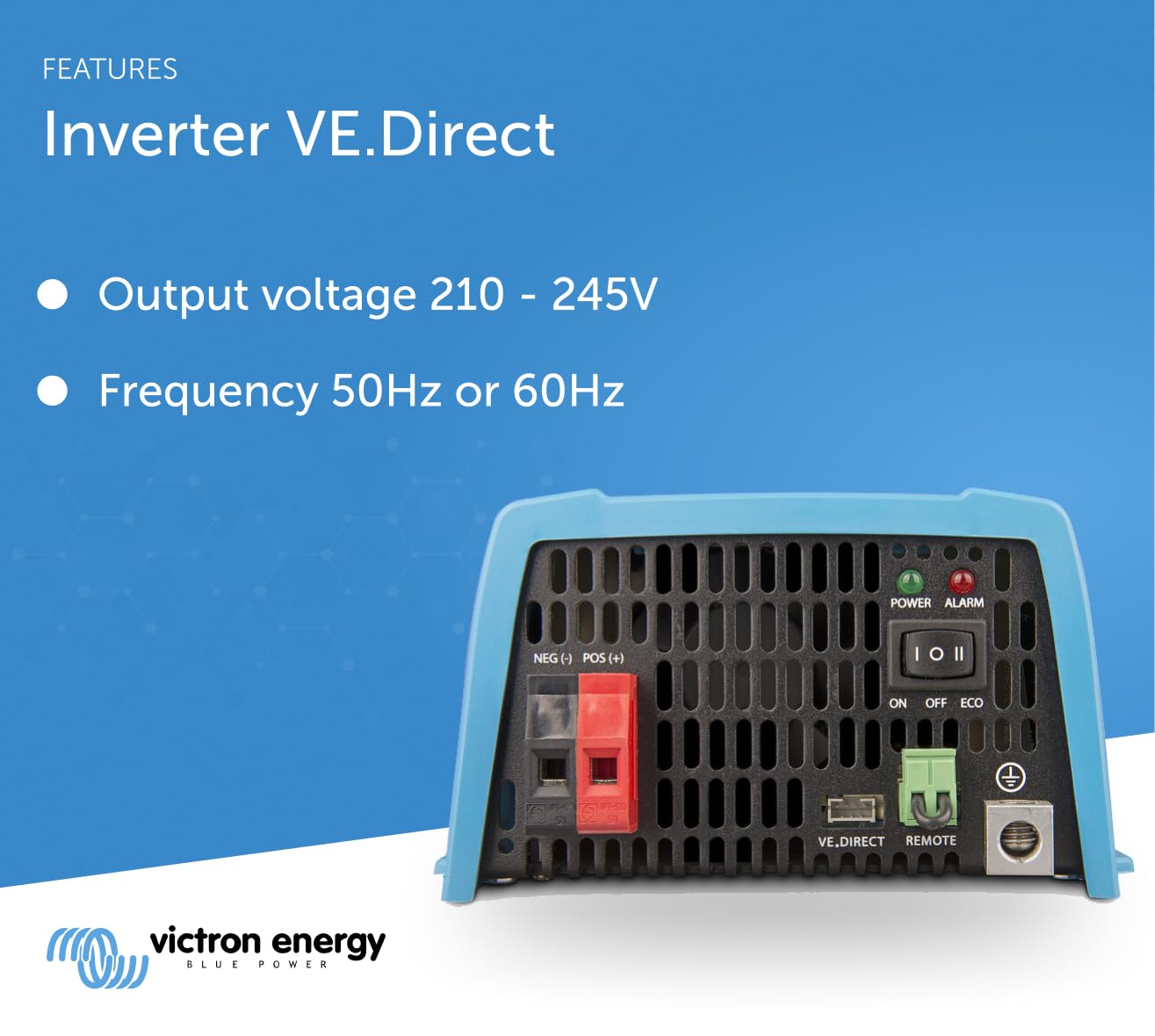 Victron Energy 1200VA 12-Volt 120V AC Pure Sine Wave Inverter