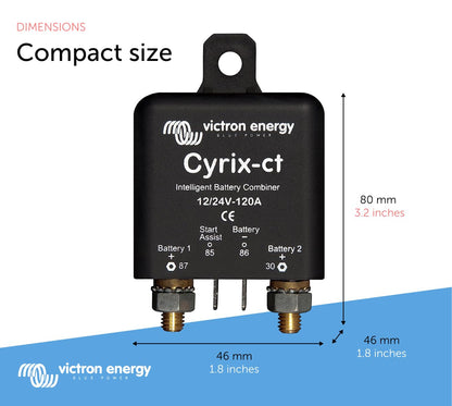 Victron Energy Cyrix-ct 12/24-Volt 120 amp Intelligent Battery Combiner