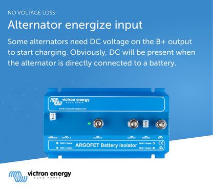 Victron ARGO FET 200-2 Battery Isolator with alternator energize input