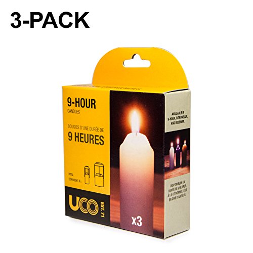 UCO 12-Hour Natural Beeswax Candles for Lanterns (20-Pack)