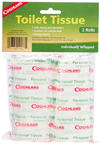 Papier hygiénique pliable Coghlan's Camp, 2 rouleaux