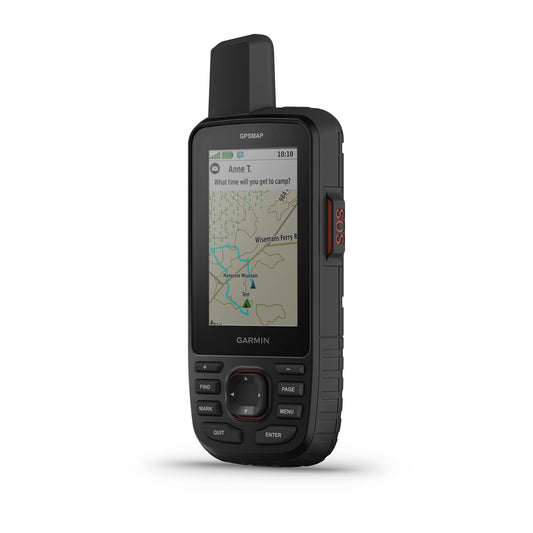 GPS portable Garmin GPSMAP® 67i robuste avec technologie satellite inReach®, messagerie bidirectionnelle, SOS interactif, cartographie
