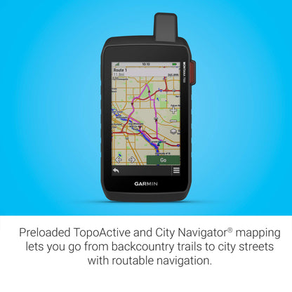 Garmin Montana 700i, Rugged GPS Handheld with Built-in inReach Satellite Technology, Glove-Friendly 5" Color Touchscreen